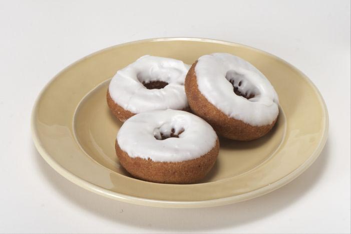 White Iced Cake Donut