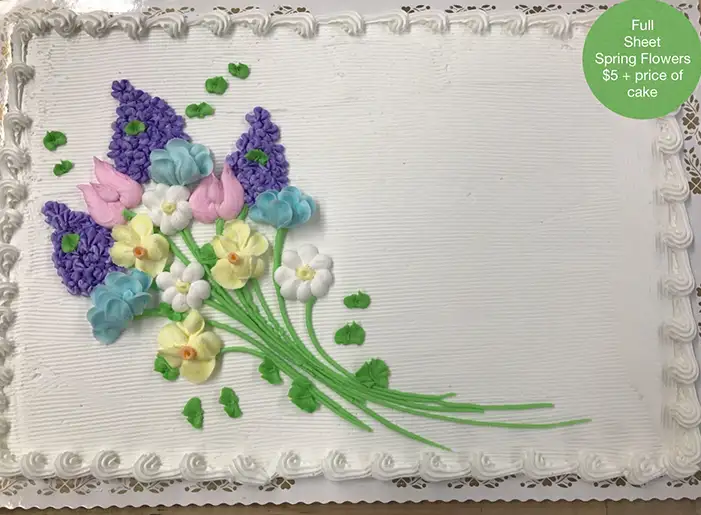 Full Sheet - Spring Flower Cake