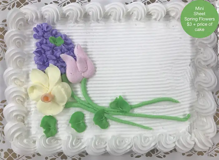 Mini Sheet - Spring Flower Cake