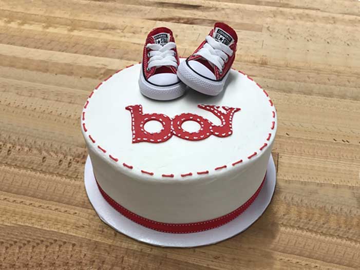 All Star Baby Shoes Cake Design