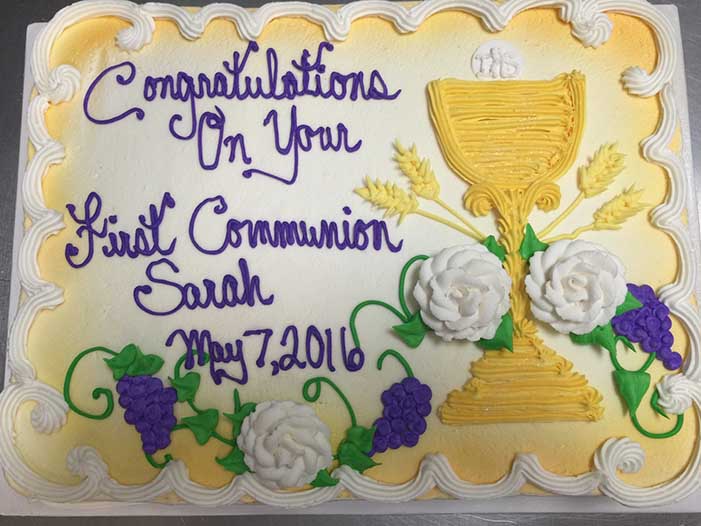 Communion Chalice Cake Design