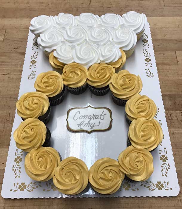 Engagement Ring Cupcake Cake