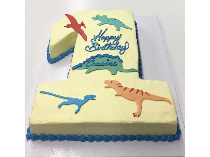 Fondant Dinosaur Cake Design