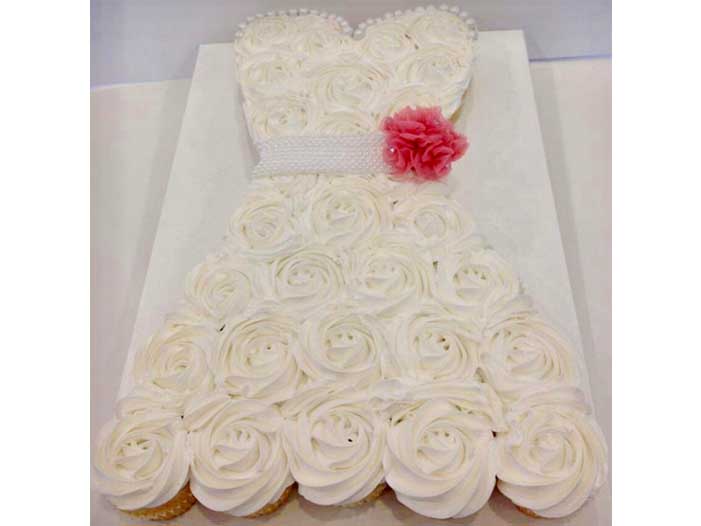 Sweetheart Bridal Cupcake Cake