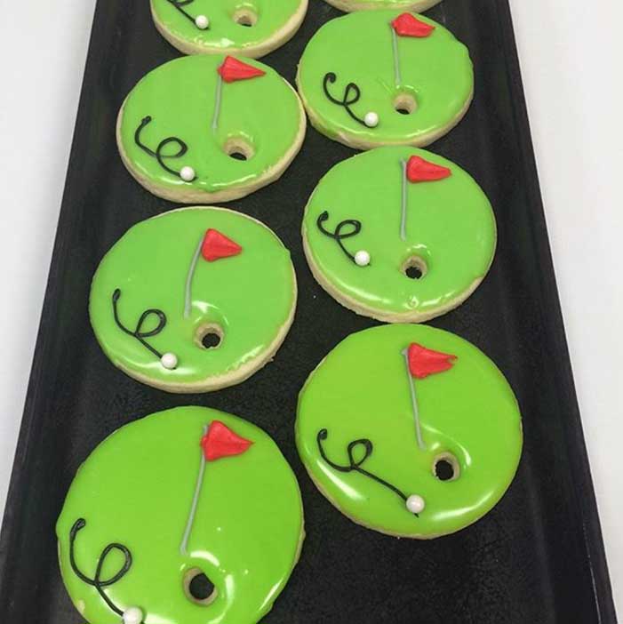 Hole in One Iced Cookies