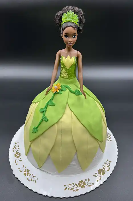 Princess Tiana Doll Cake