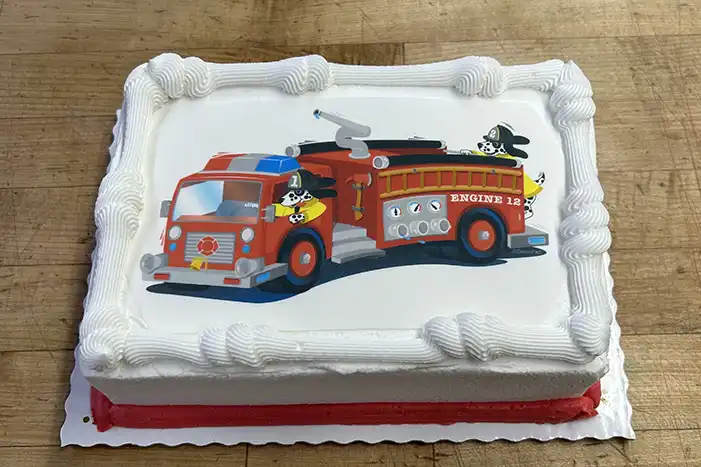 Fire truck - Edible Image