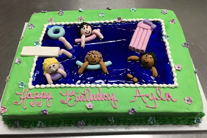 Pool Party Cake Design